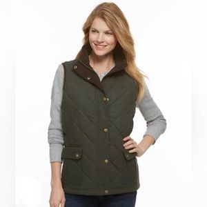 Vintage LL Bean Waxed Canvas Down Puffer Vest
